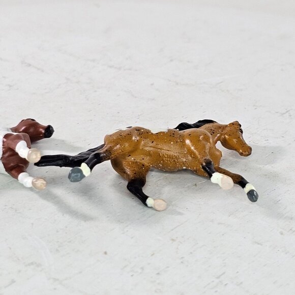 Vintage 1996 Winner’s Choice Creata Micro Horses Set of 2 Appaloosa Pinto - Picture 8 of 11